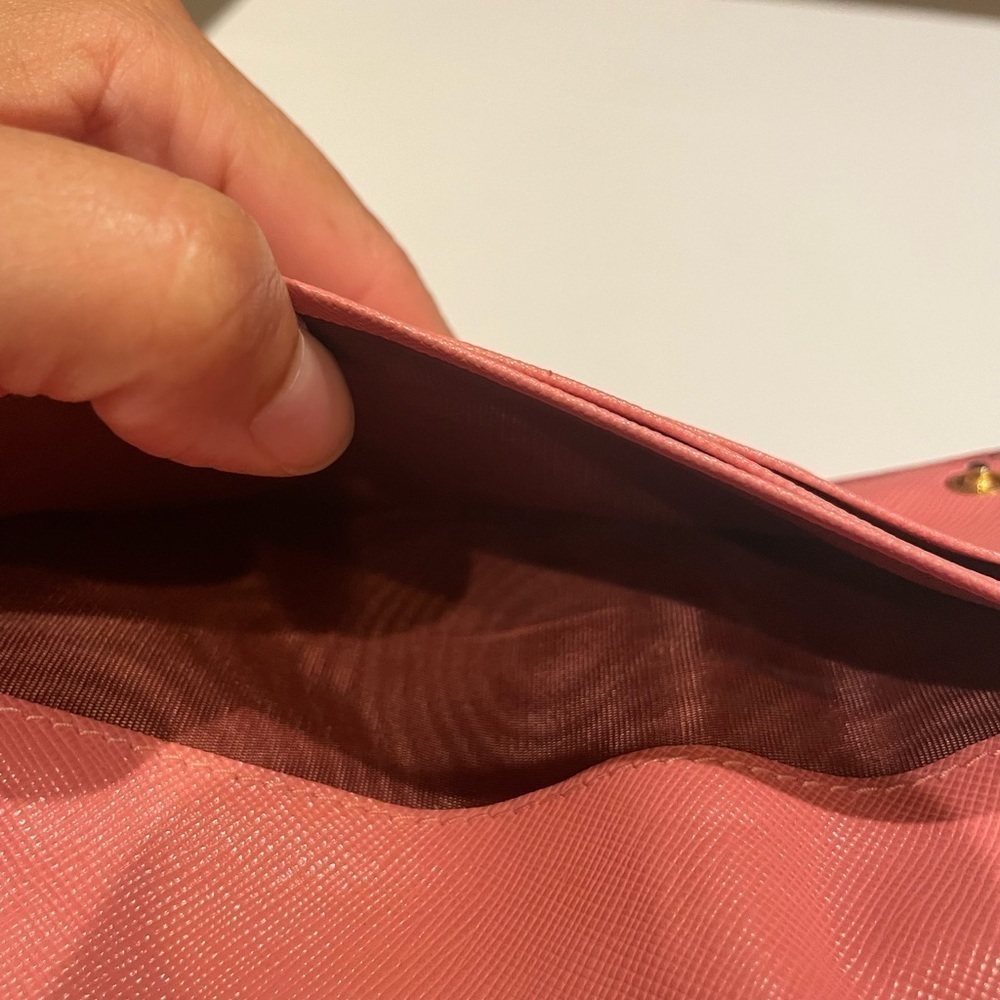 EUC PRADA WALLET PINK Double Snap - Picture 10 of 15
